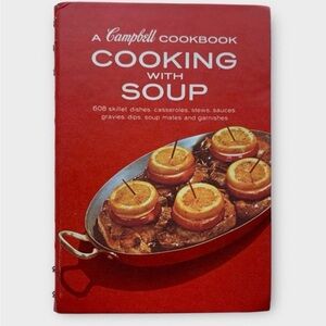 Vintage 1968 Campbell Cooking with Soup
Cookbook Spiral Hardcover Book